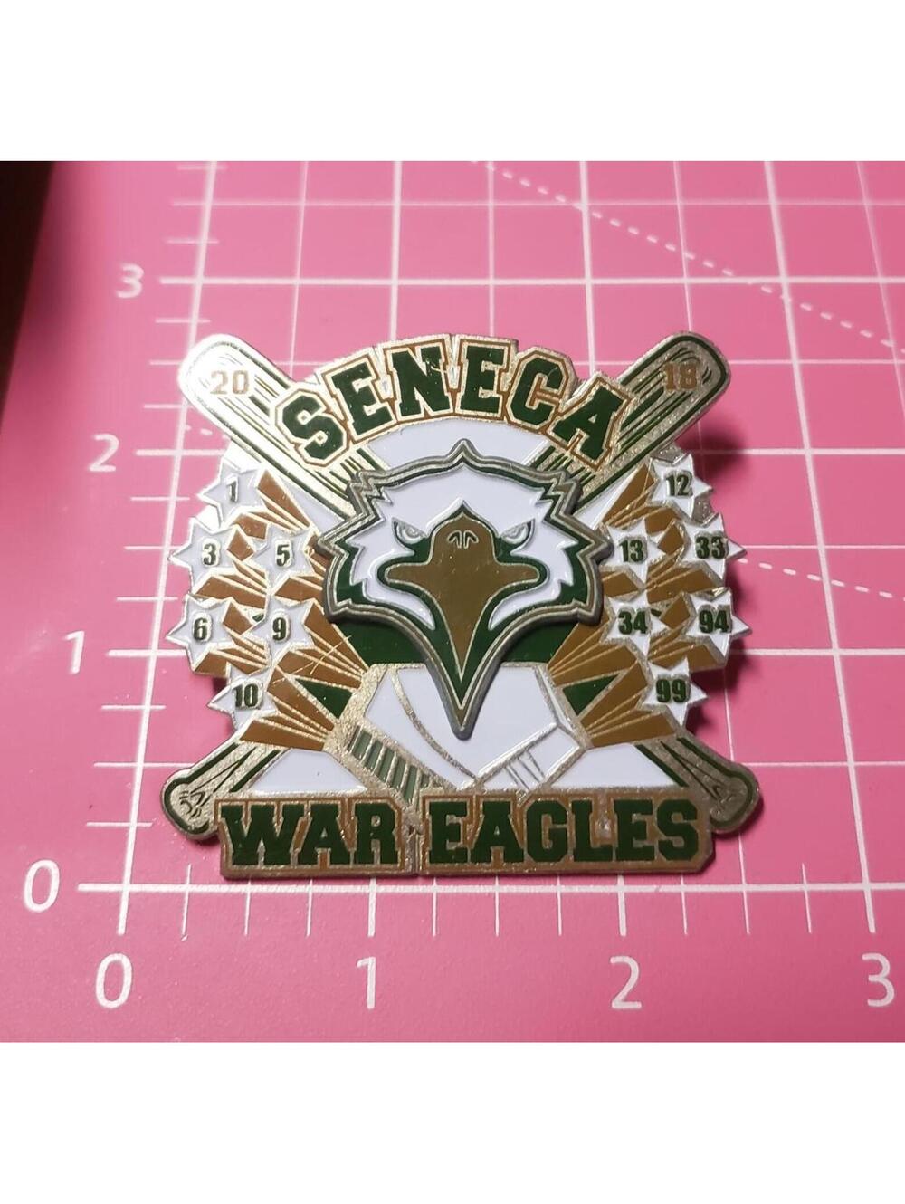 Seneca War Eagles Sports Pinback Badge